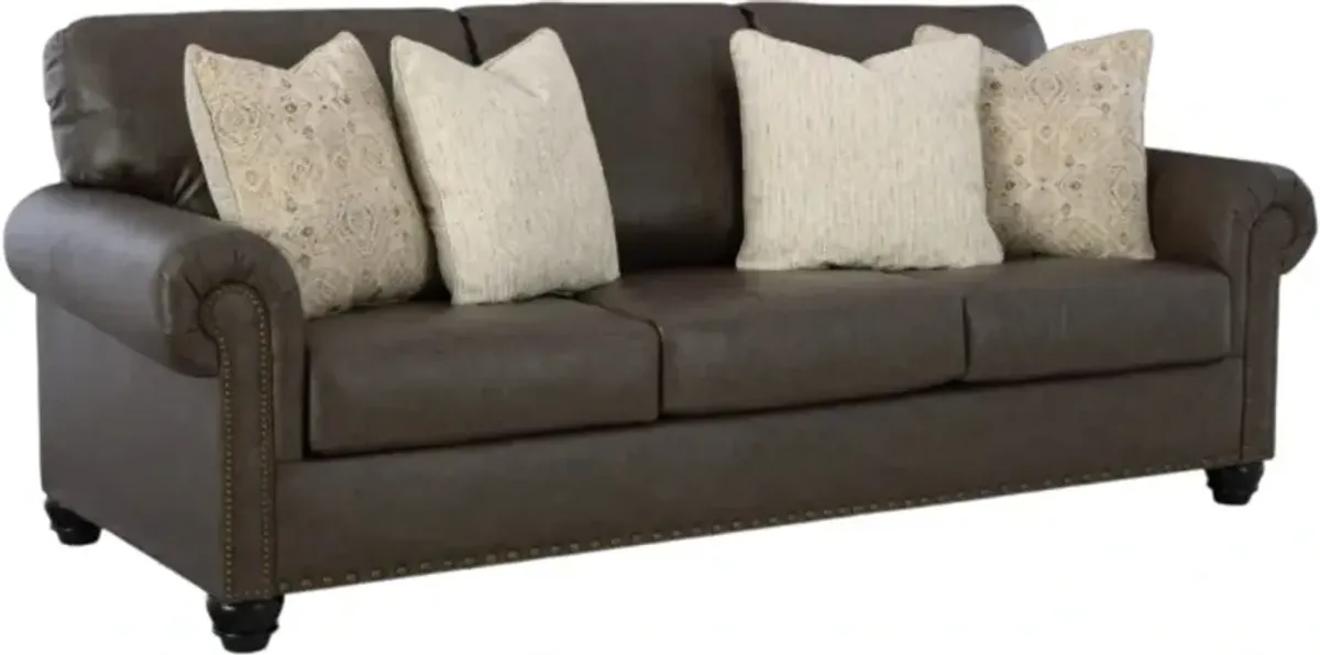 BenchcraftÂ® Roxmere Umber Queen Sofa Sleeper