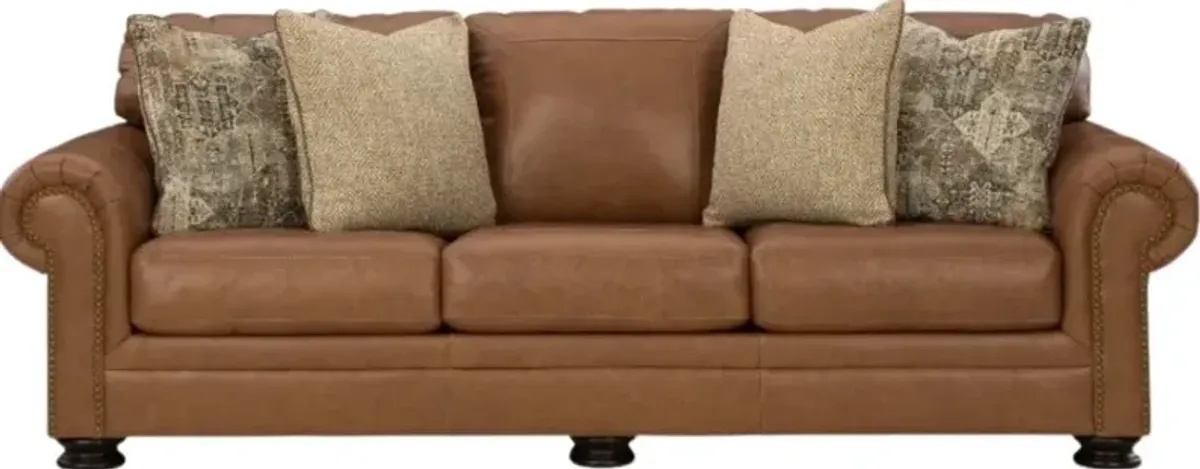 Signature Design by AshleyÂ® Carianna Caramel Queen Sofa Sleeper