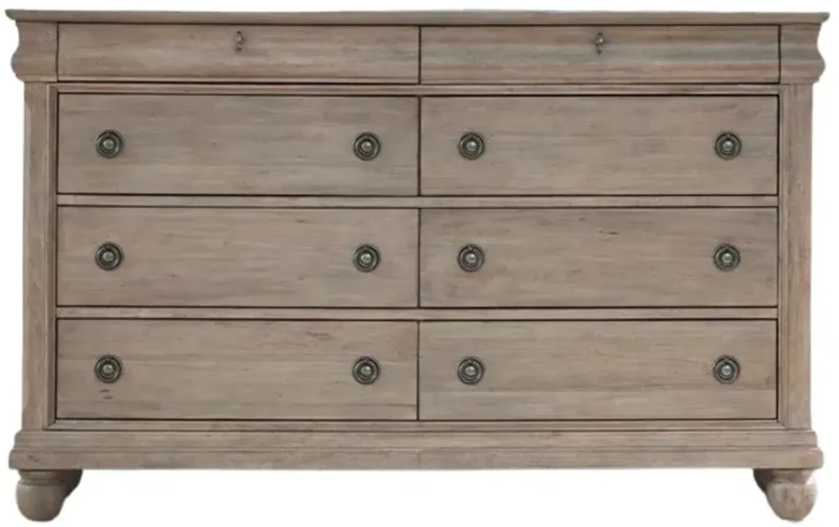 Liberty Furniture Rustic Traditions Saddle Tan Dresser