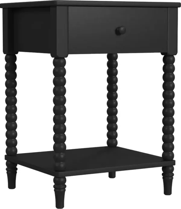 homestylesÂ® Spindle Black Nightstand