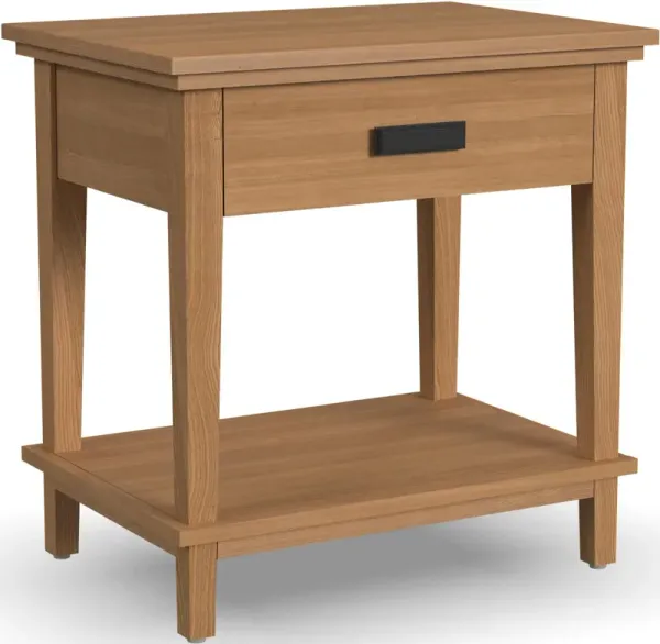 homestylesÂ® Oak Park Brown Open Nightstand
