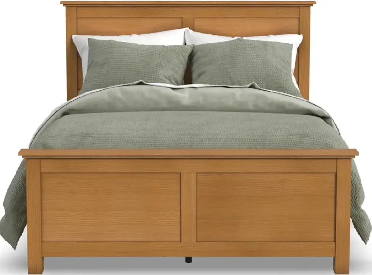 homestylesÂ® Oak Park Brown Queen Panel Bed