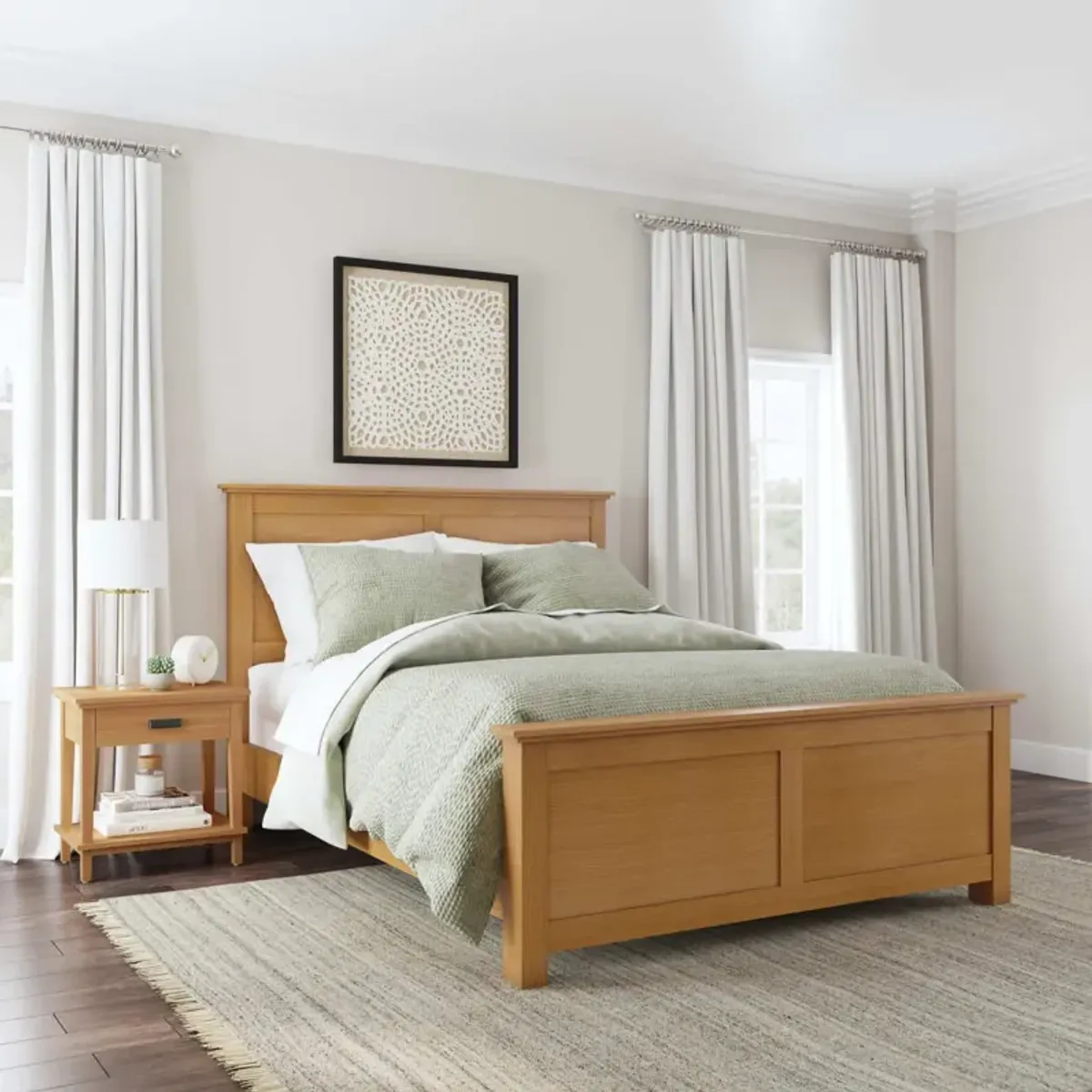 homestylesÂ® Oak Park 2-Piece Brown Queen Panel Bedroom Set