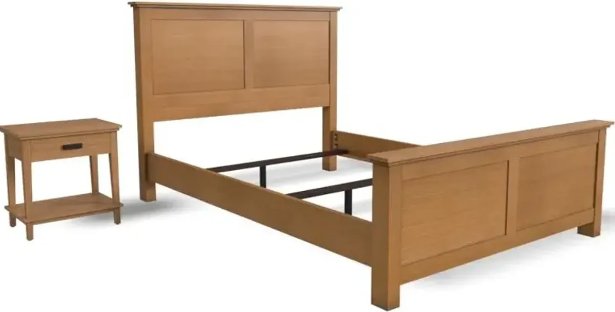 homestylesÂ® Oak Park 2-Piece Brown Queen Panel Bedroom Set