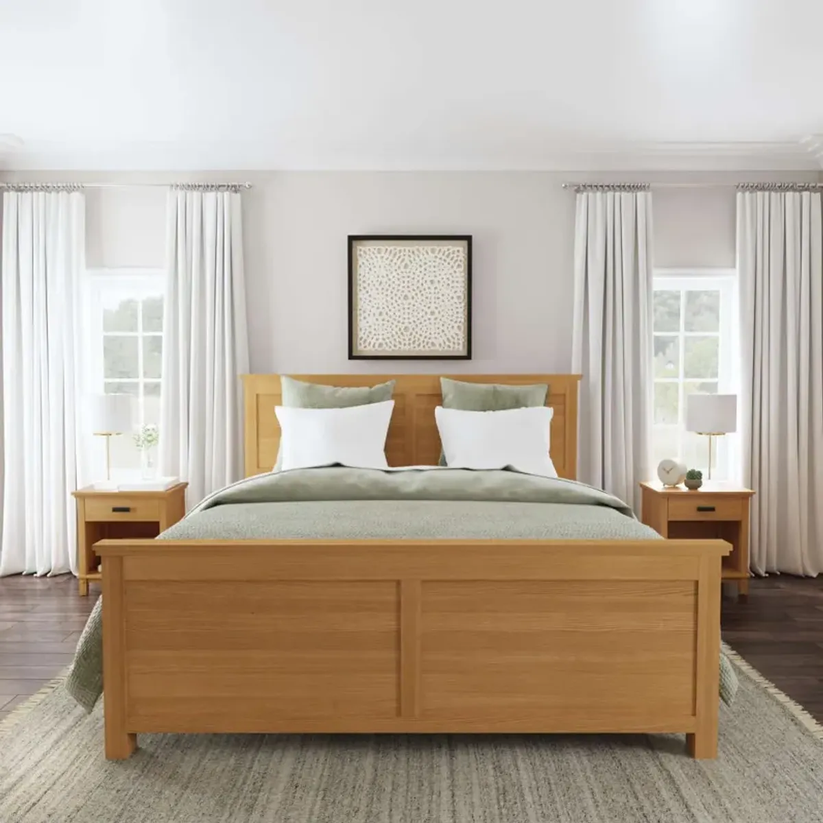 homestylesÂ® Oak Park 3-Piece Brown King Panel Bedroom Set