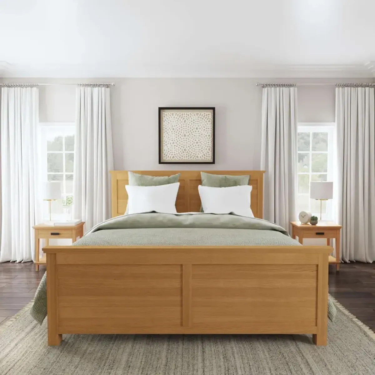 homestylesÂ® Oak Park 3-Piece Brown King Panel Bedroom Set