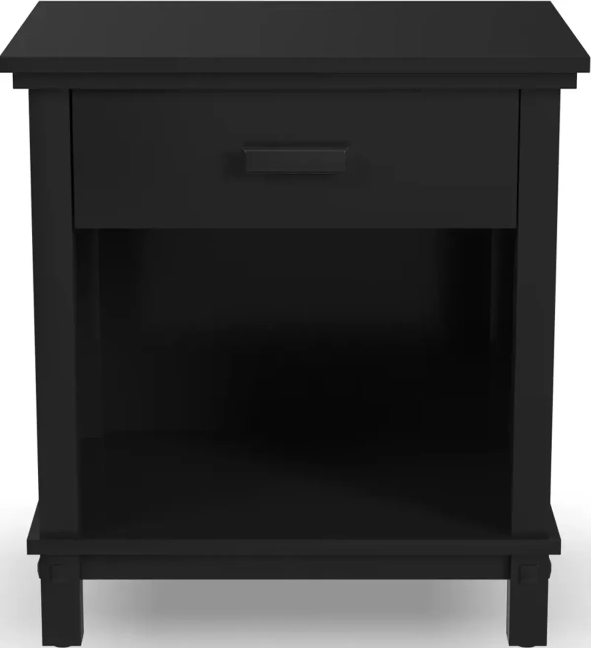 homestylesÂ® Oak Park Black Nightstand