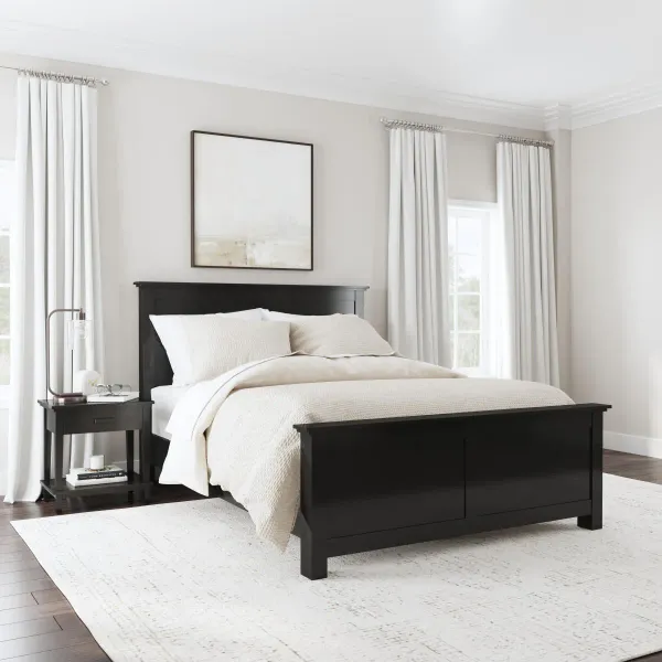 homestylesÂ® Oak Park 2-Piece Black Queen Panel Bedroom Set