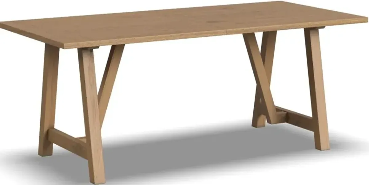 homestylesÂ® Trestle Brown Dining Table