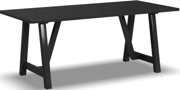 homestylesÂ® Trestle Black Dining Table