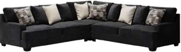 Signature Design by AshleyÂ® Lavernett 3-Piece Charcoal Sectional