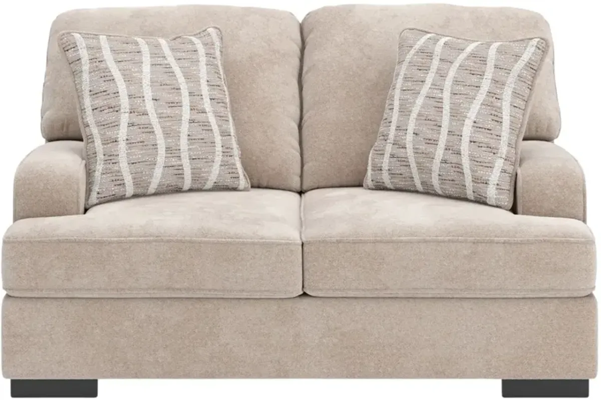 BenchcraftÂ® High Profile Taupe Loveseat