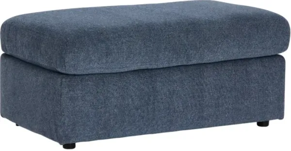 Kevin CharlesÂ® Noah Maguire Indigo Ottoman