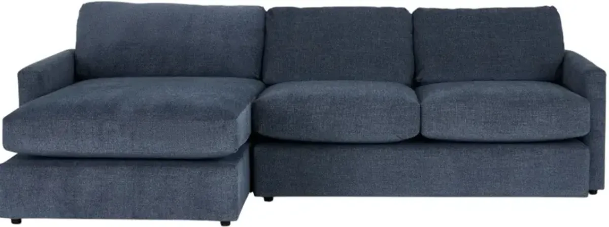 Kevin CharlesÂ® Noah 2-Piece Maguire Indigo Left-Arm Facing Sectional and Chaise