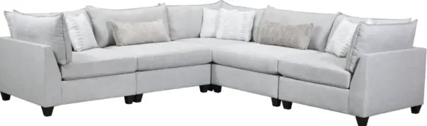 Peak Living 5-Piece Pacino Nickel Sectional