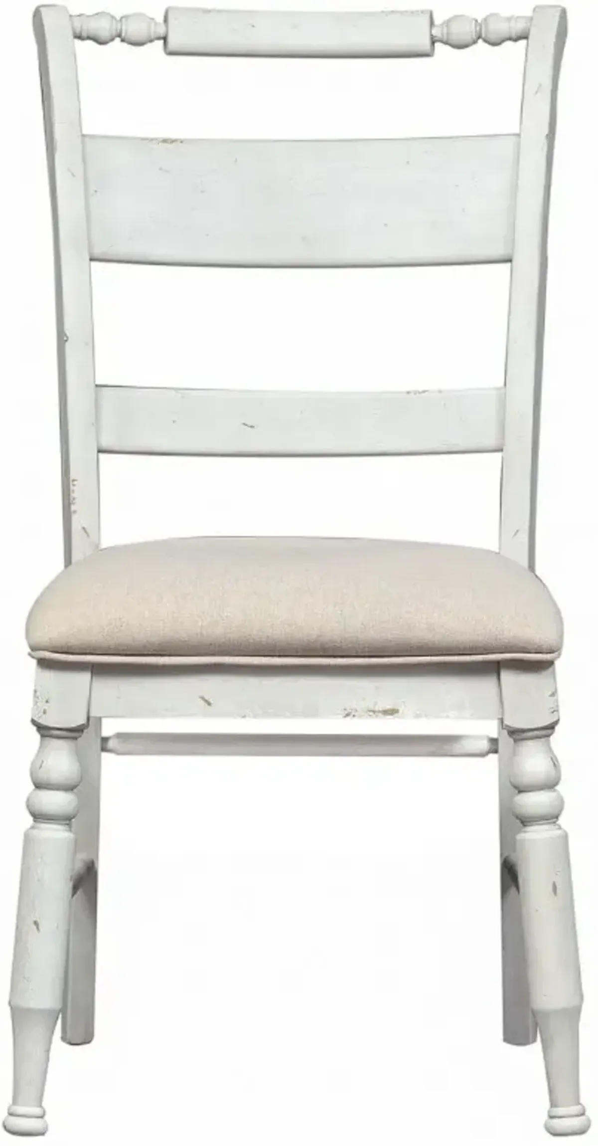 Liberty Furniture Whitney Antique Linen/Weathered Gray Slat Back Side Chair