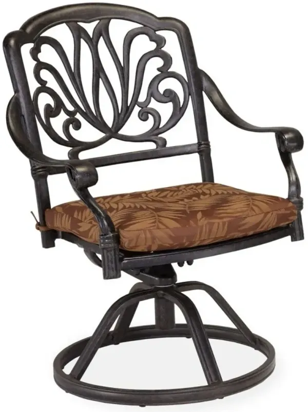 homestylesÂ® Capri Gray Swivel Rocking Chair