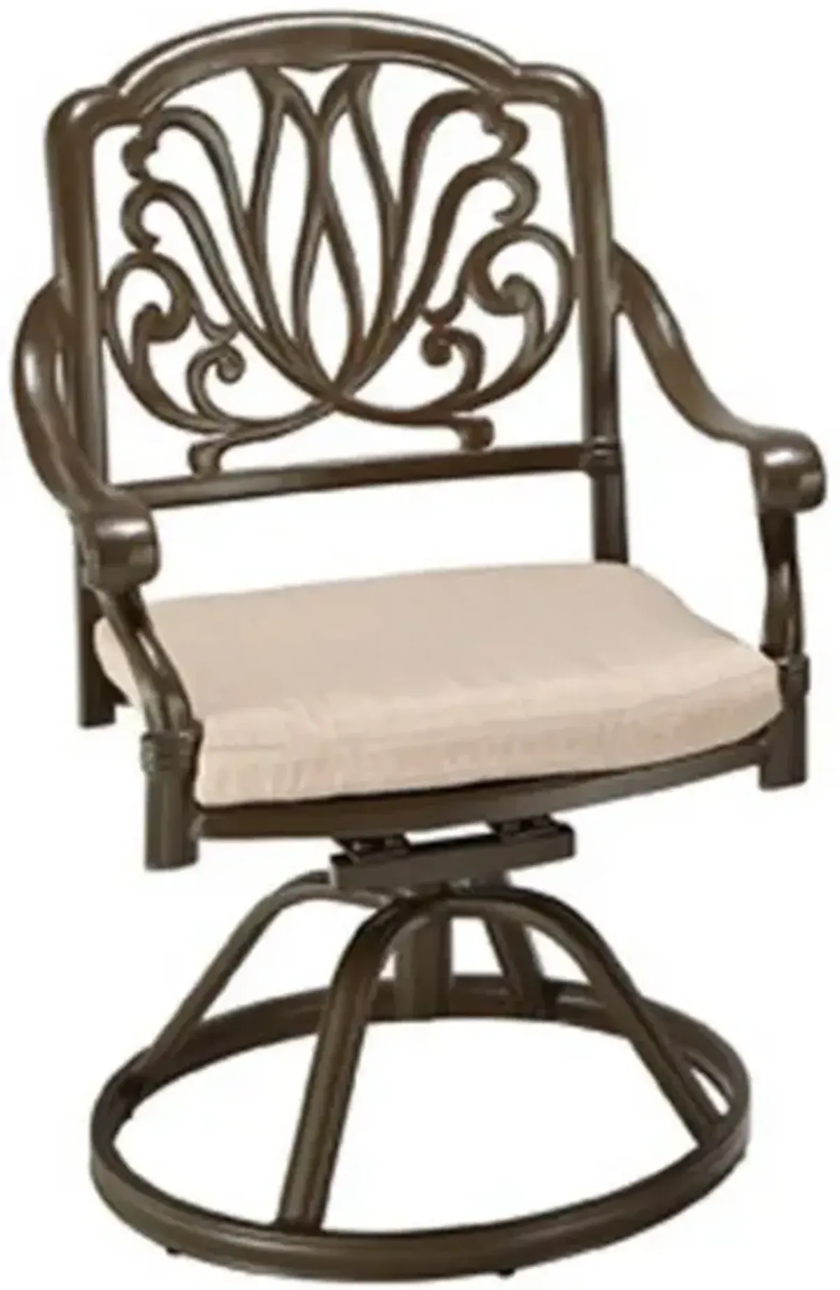 homestylesÂ® Capri Taupe Swivel Rocking Chair