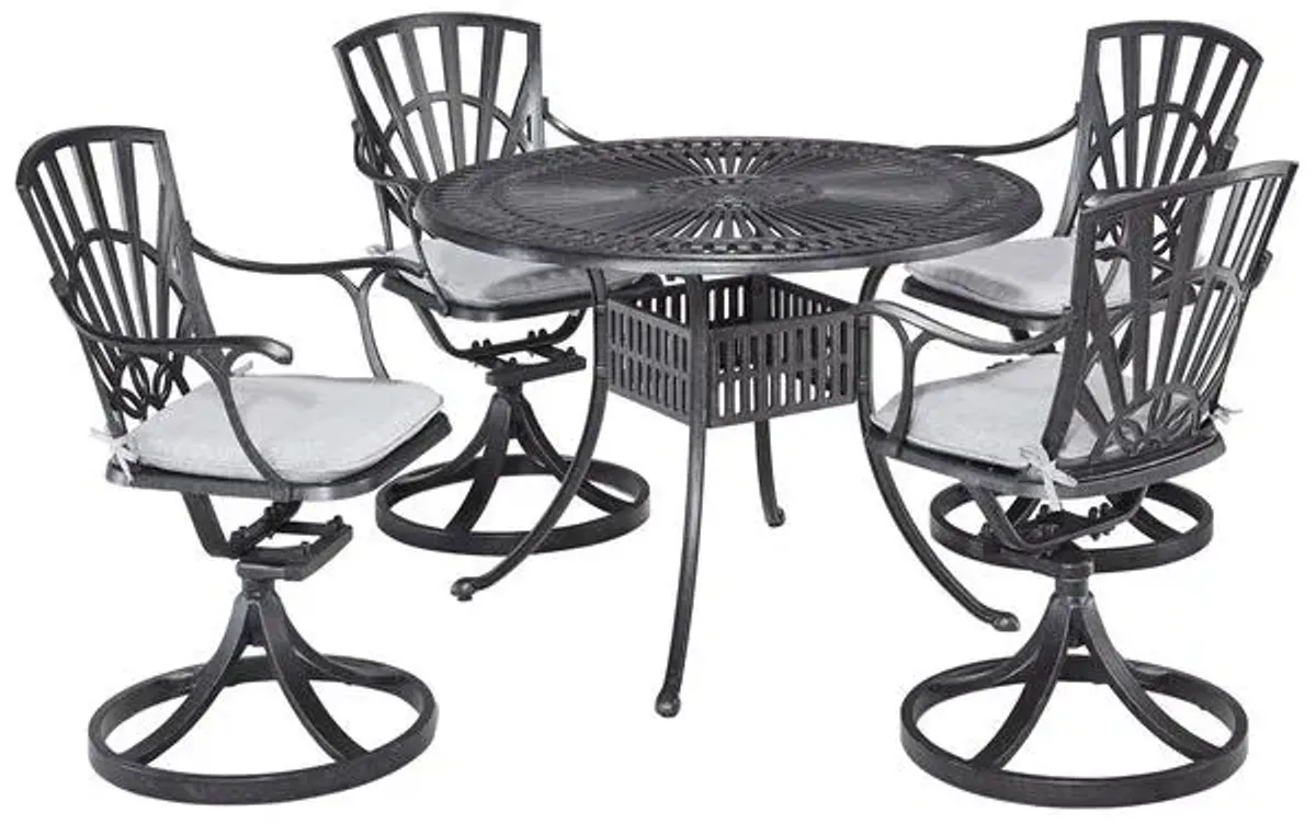 homestylesÂ® Grenada 5-Piece Charcoal Outdoor Dining Set 