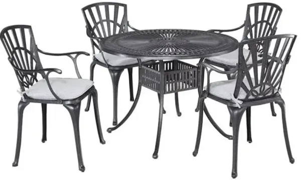 homestylesÂ® Grenada 5-Piece Charcoal Outdoor Dining Set