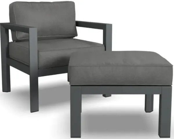 homestylesÂ® Grayton Gray Chair with Ottoman