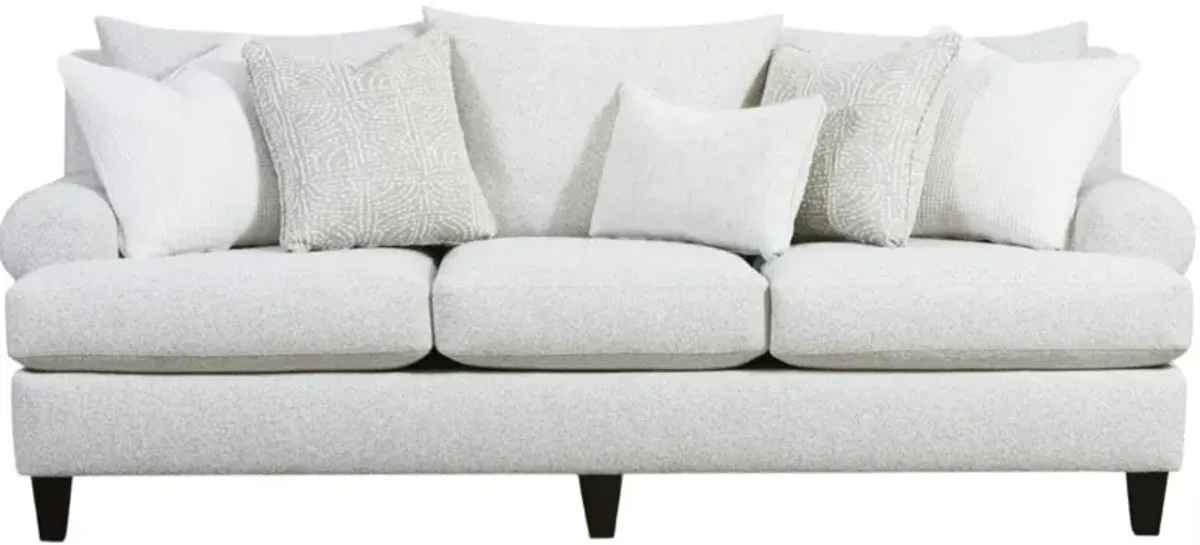 Fusion Furniture Hogan Cotton Gray 98" Sofa