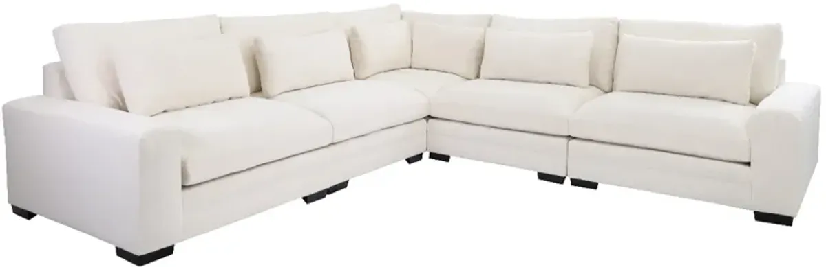 Chairs of America Long Island 5 Piece Nomad Snow Sectional