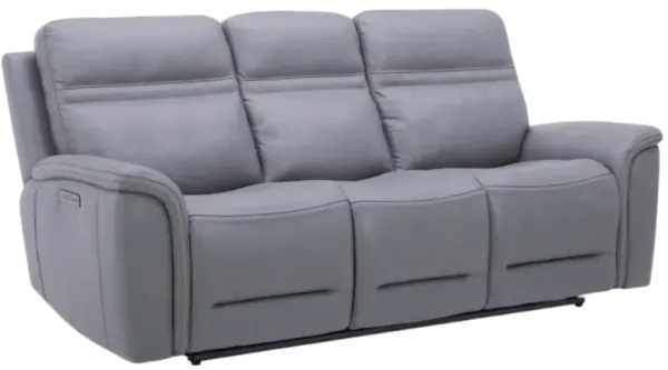 Liberty Furniture Cooper Blue Gray Power Reclining Sofa