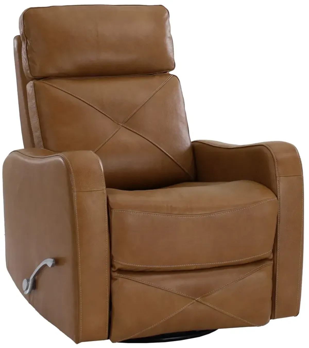 Man Wah Leather Palomino Swivel Glider Recliner