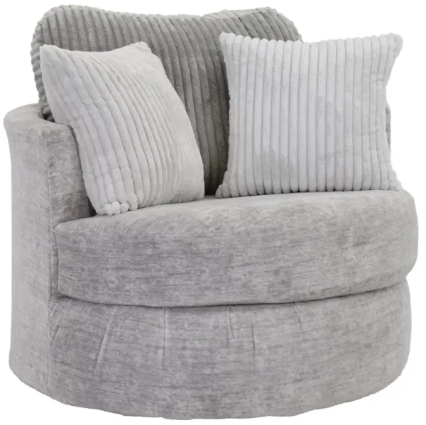 Peak Living 460 Pewter Swivel Chair
