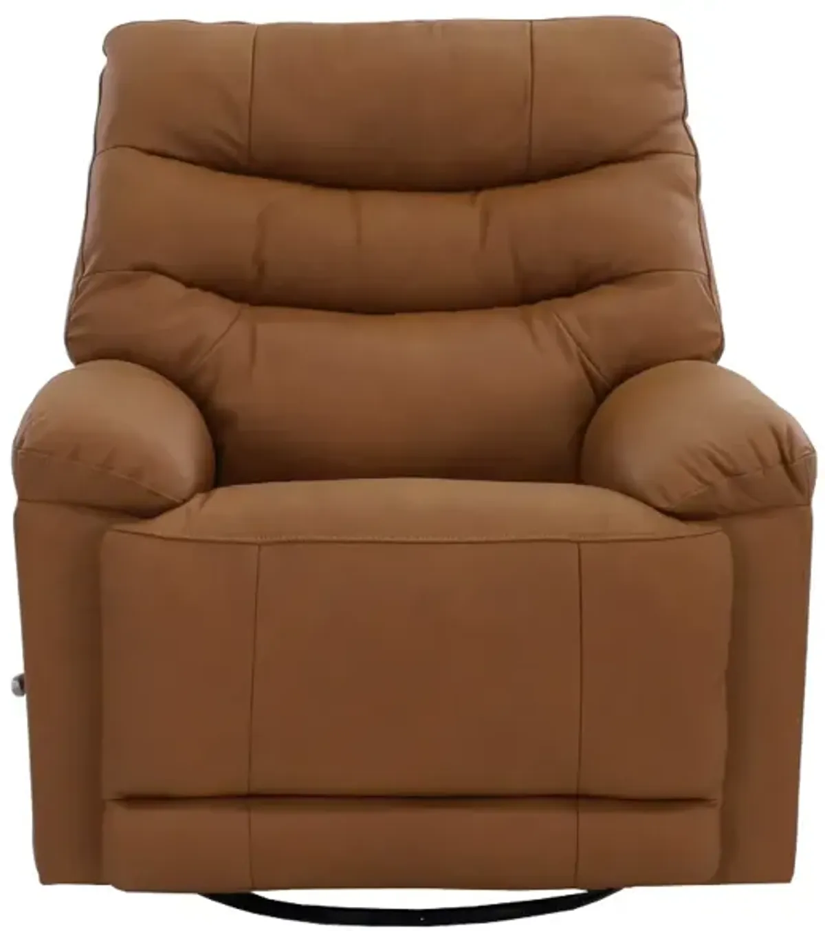 Man Wah Antelope Leather Swivel Glider Recliner