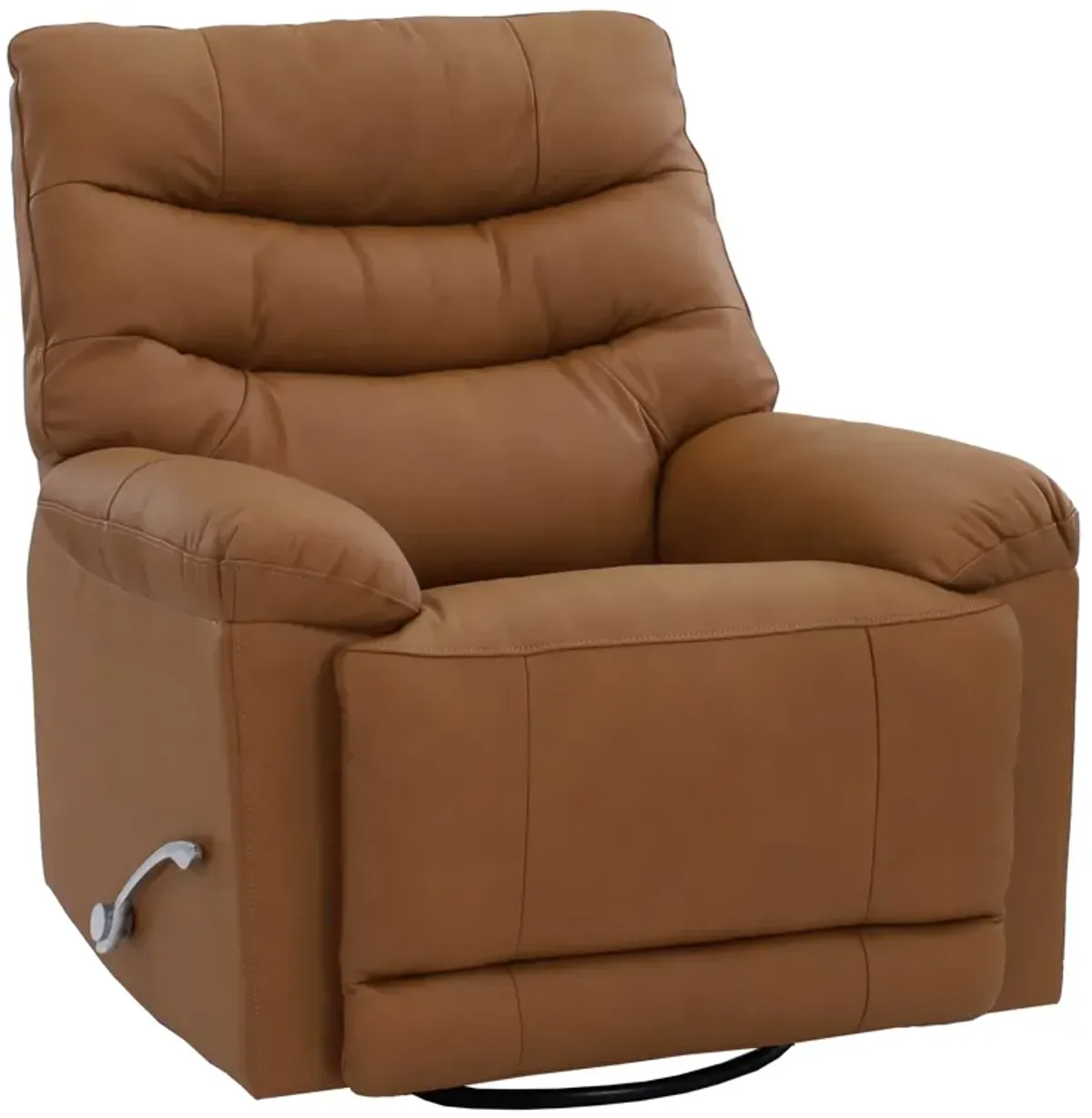 Man Wah Antelope Leather Swivel Glider Recliner