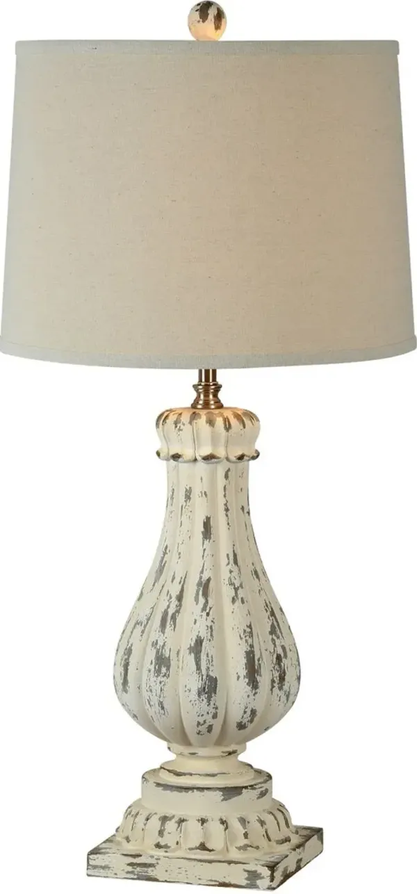 Forty West Palmer White Table Lamp