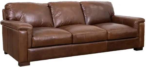 Soft Line Dallas Chestnut All Leather Sofa