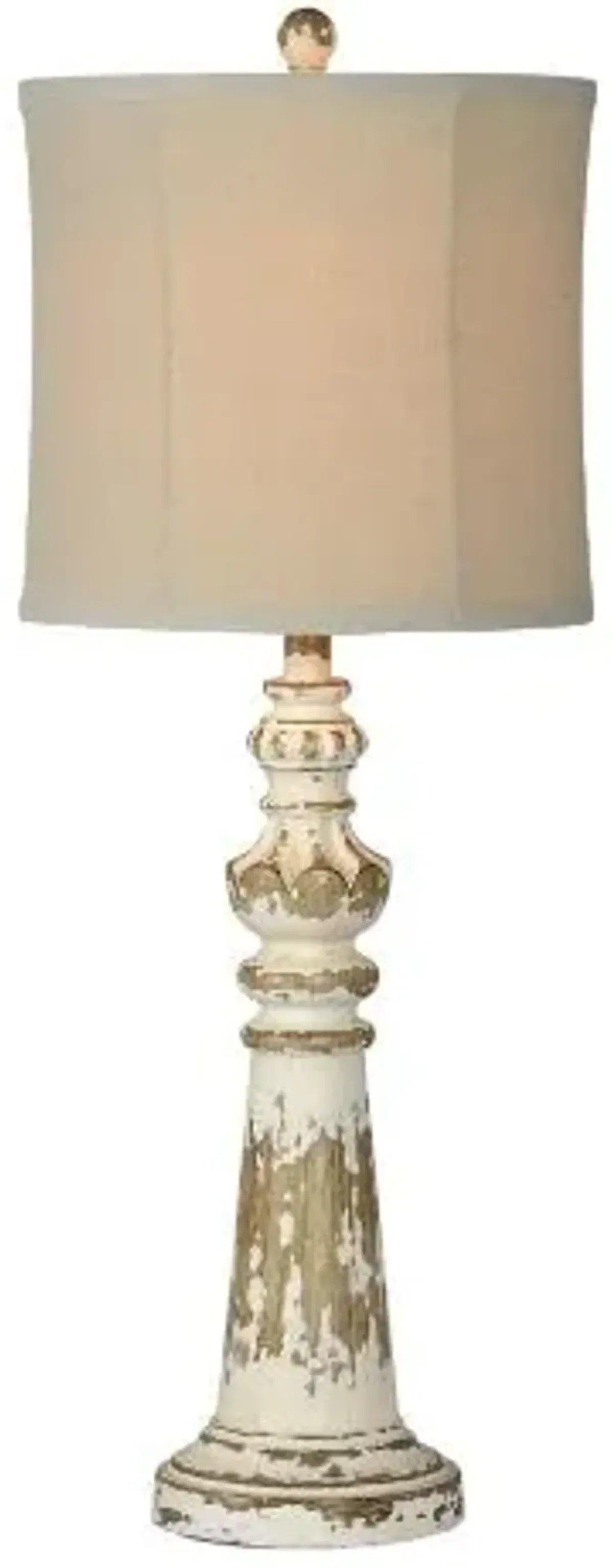Forty West Merle White Table Lamp
