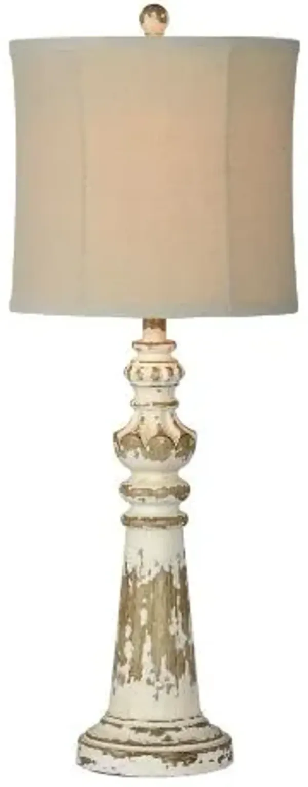 Forty West Merle White Table Lamp