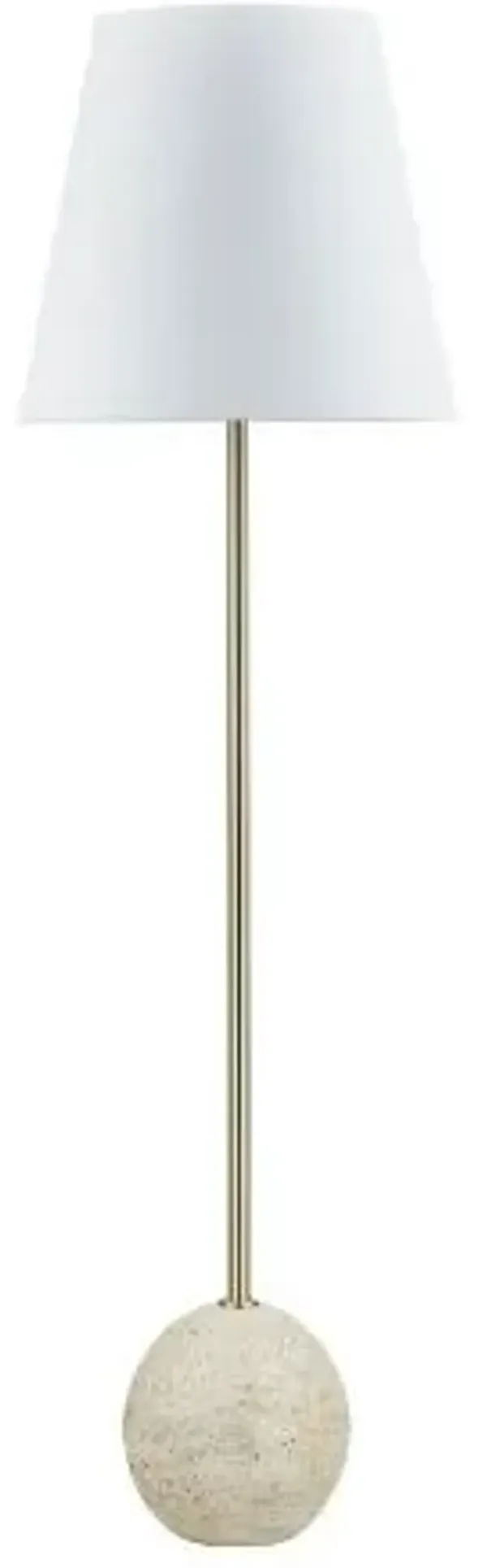 Forty West Nola White Floor Lamp