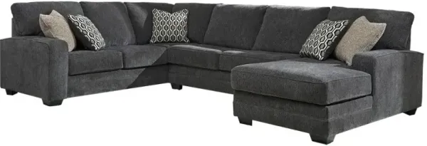 BenchcraftÂ® Tracling 3-Piece Slate Left-Arm Facing Sectional and Chaise