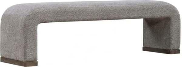 Liberty Furniture Cascade Falls Gray Mist/Satin Espresso Bench