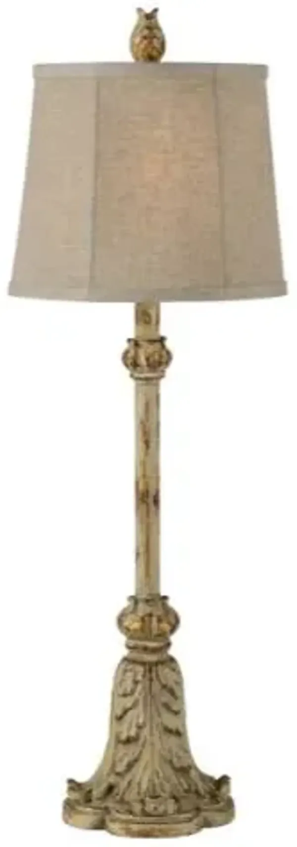 Forty West Tiffany Ivory/Cream Buffet Lamp