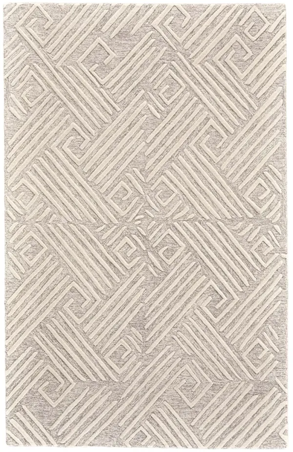 Feizy Enzo Ivory/Natural 5' x 8' Rug