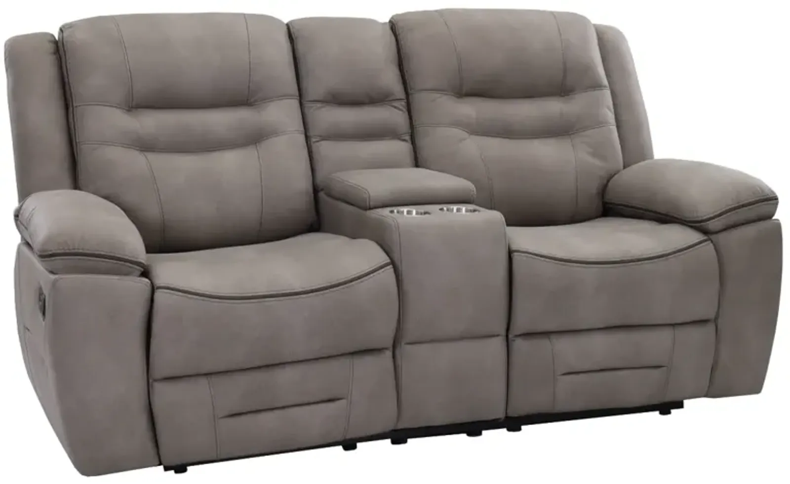 Behold Home Harley Grey Reclining Loveseat