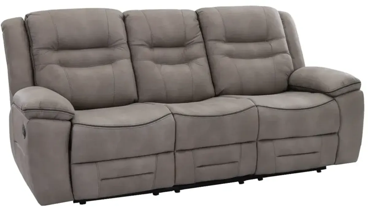 Behold Home Harley Grey Reclining Sofa
