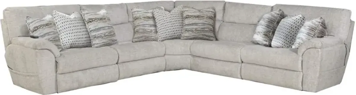CatnapperÂ® Escape 5-Piece Artic Power Reclining Sectional Set