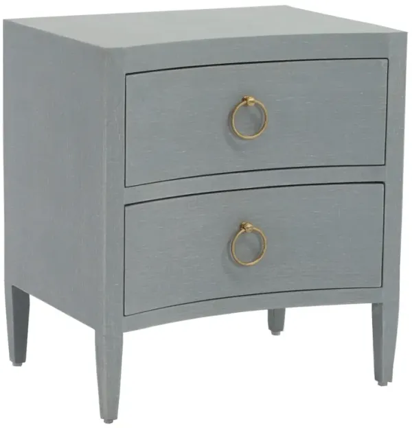 Elizabeth Ann Home Sunrise Pale Blue Linen Wrapped Nightstand