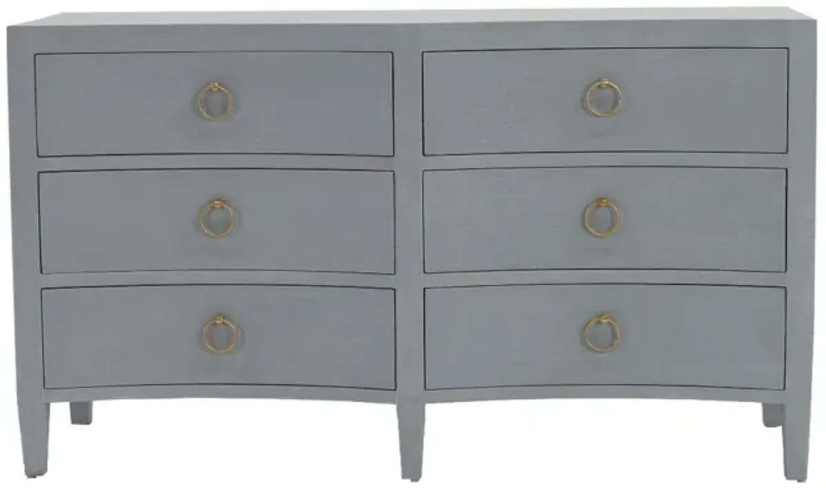 Bramble Mornington Linen Pale Blue Linen Wrapped Dresser