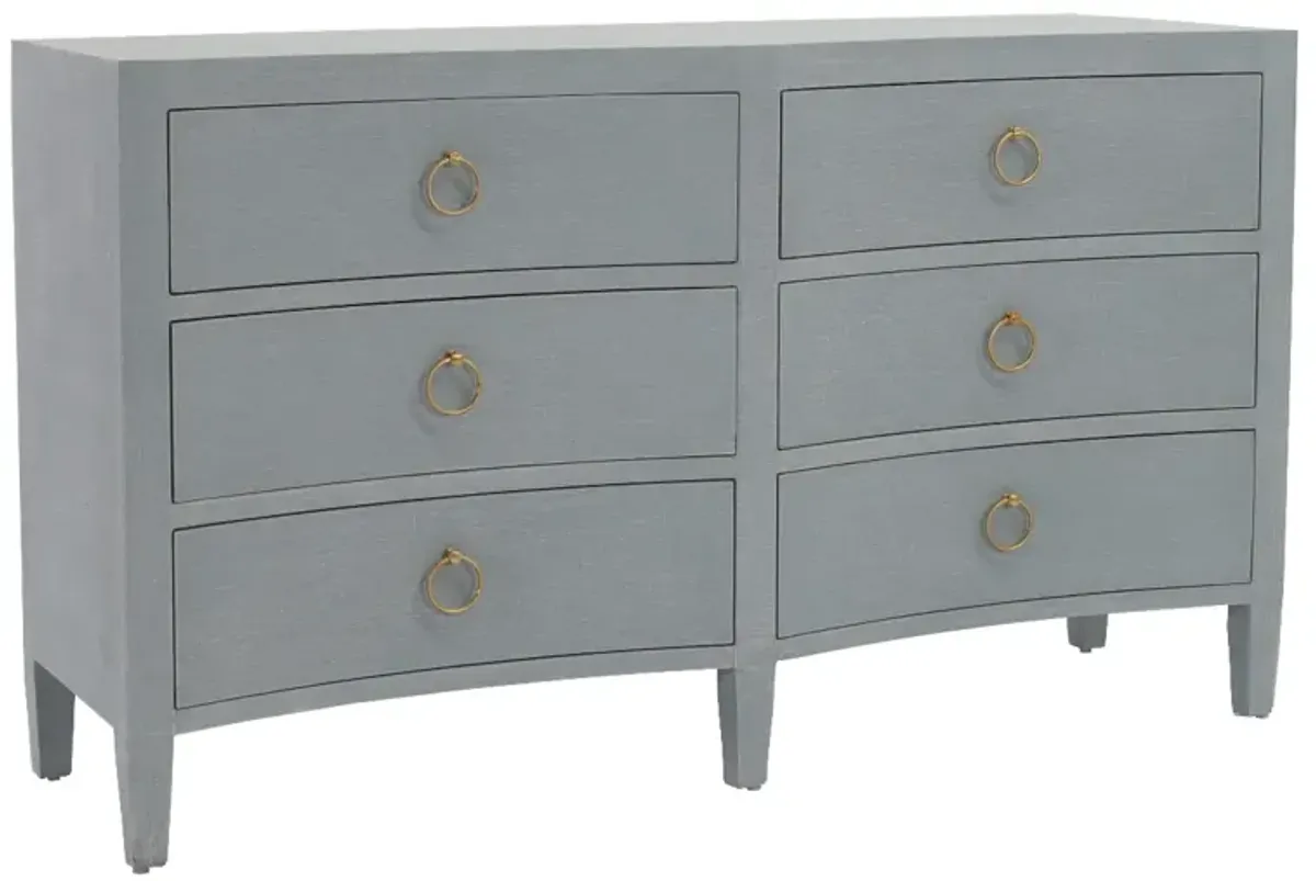 Bramble Mornington Linen Pale Blue Linen Wrapped Dresser