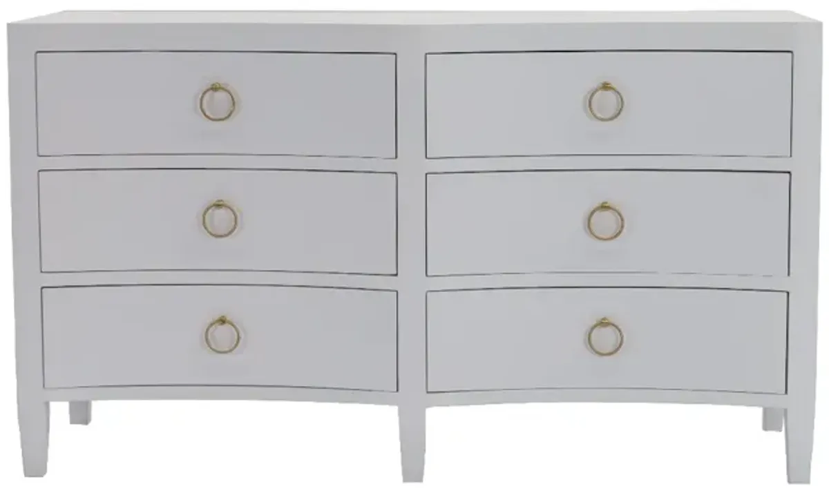 Bramble Mornington True White Linen Wrapped Dresser