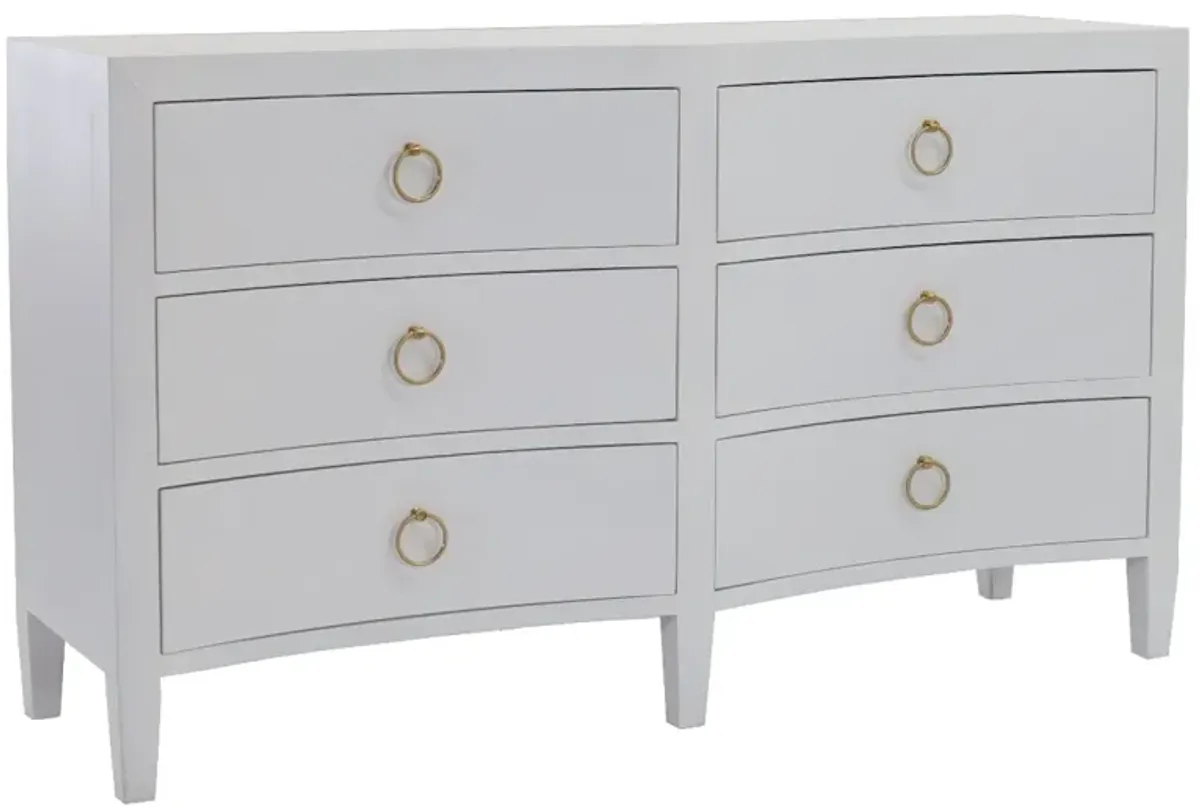 Bramble Mornington True White Linen Wrapped Dresser