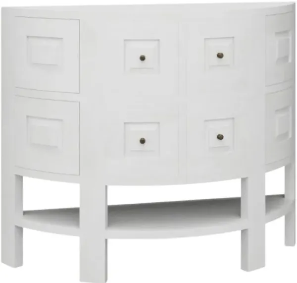 Elizabeth Ann Home Elmer White Console Table